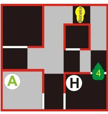 Gambar 3.14 Posisi home dan api untuk check point Home 3 