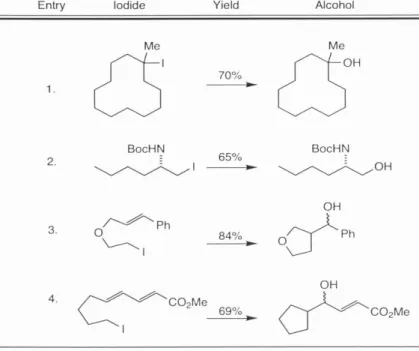 Table 2. Selected examples  of Nakamura's hydroxylation. 