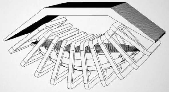 Figure 2.6: A CAD drawing of the coils that generate the magnetic holding field that surrounds the trap [37]
