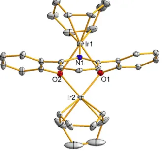 Figure 2.4. Crystal structure of 5. The tert -butyl groups have been removed for clarity