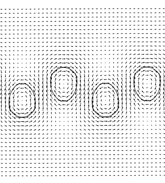Figure  10.  Plot  of  the  vortex  shapes  and  the  velocity  field  for 