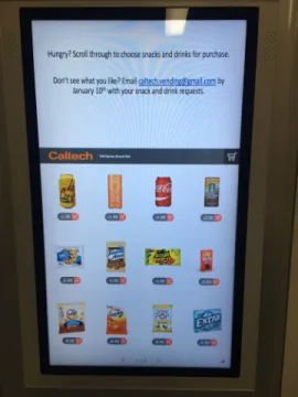 Figure 4.1: The front of the customizable vending machine.