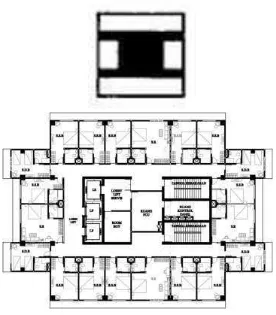 Gambar 5.4 bentukan massa hotel 