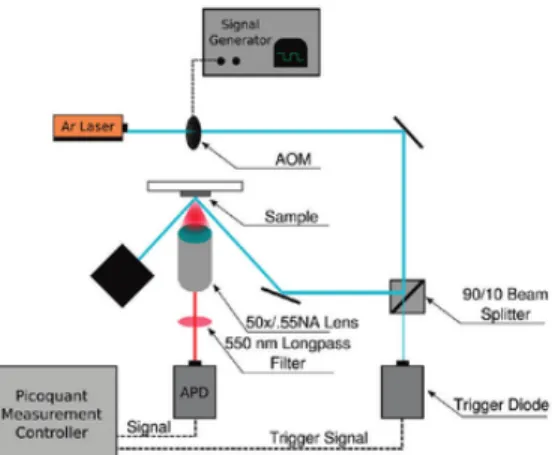 Figure 2.40: Schematics of the PL testing setup.