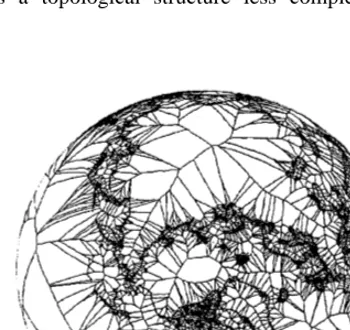 Fig. 6. Regular Voronoi cells on the sphere.