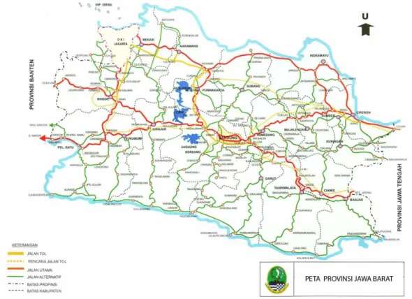 Gambar 2.2. Peta provinsi Jawa Barat  Dikutip dari: jabarprov.go.id 15
