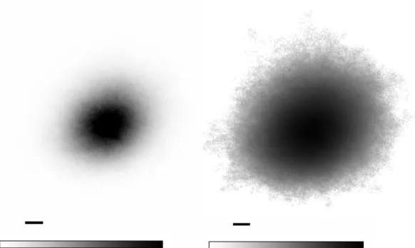 Figure 4.10.  Linear position histogram for the bead with the trap set at the lowest laser power level.