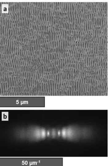 Figure 3.1. (a) Representative SEM image of phototropically grown Se-Te film deposited on Pt- Pt-coated n + -Si substrate with Ti interlayer