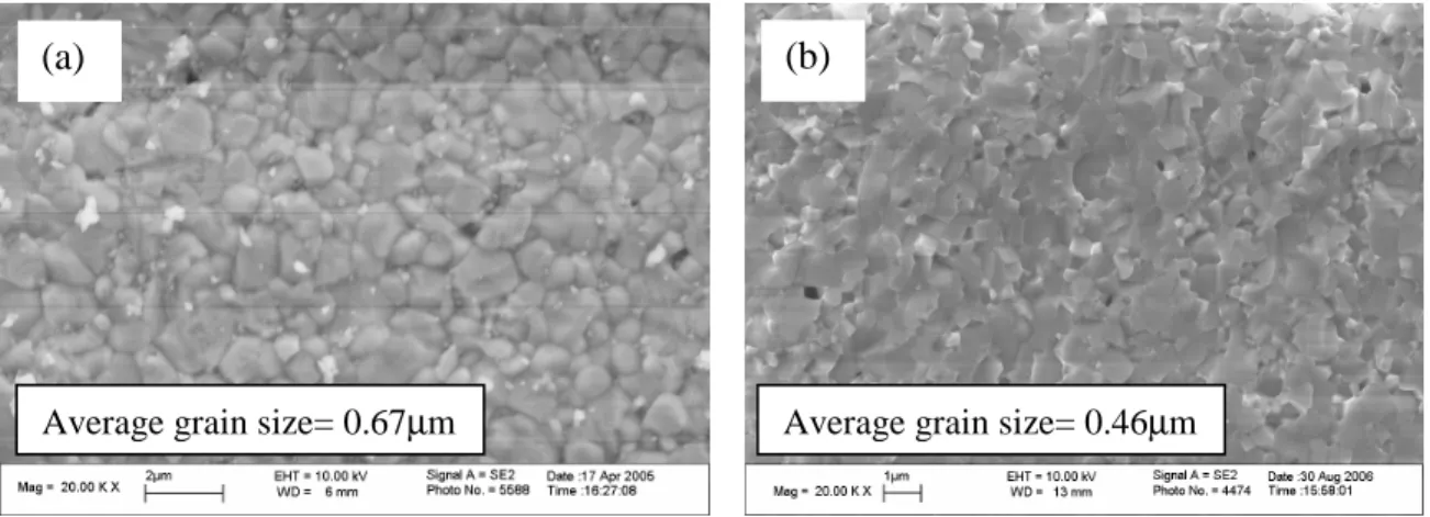 Figure 4.1. SEM image of BYZ20 sintered 1600 ºC for 24hrs (a) unpolished surface and (b) fracture  surface