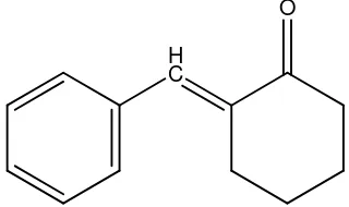 Gambar 1. Struktur benzilidinsikloheksanon