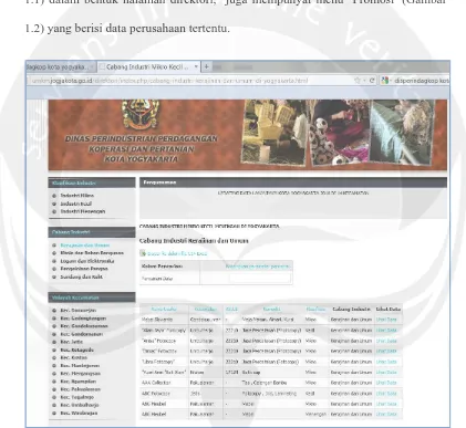 Gambar 1.1: Data dalam Portal UMKM 