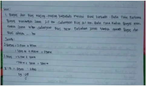 Gambar 4.2   Jawaban Subjek MTb-1 