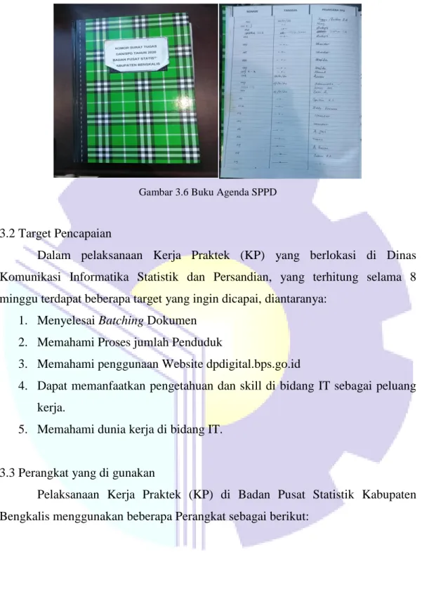 Gambar 3.6 Buku Agenda SPPD 