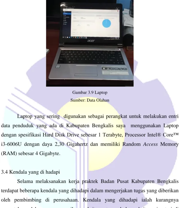 Gambar 3.9 Laptop  Sumber: Data Olahan 