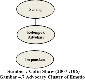 Gambar 4.6 Recommendation Cluster of EmotionSumber : Colin Shaw (2007 :89)  