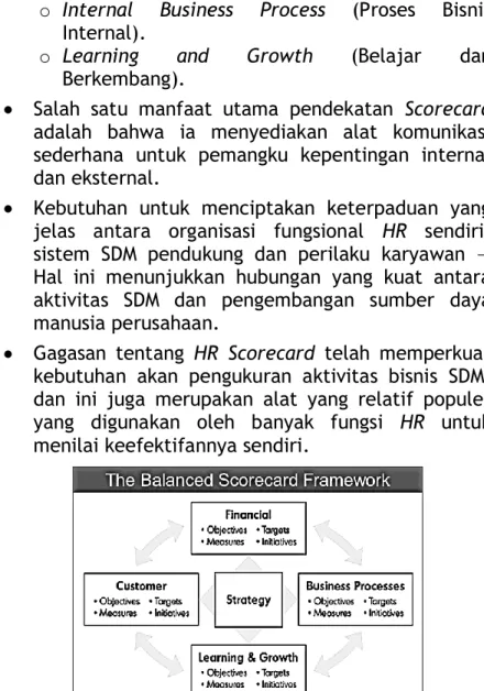 Gambar 5.2. The Balanced Scorecard Framework (1) 