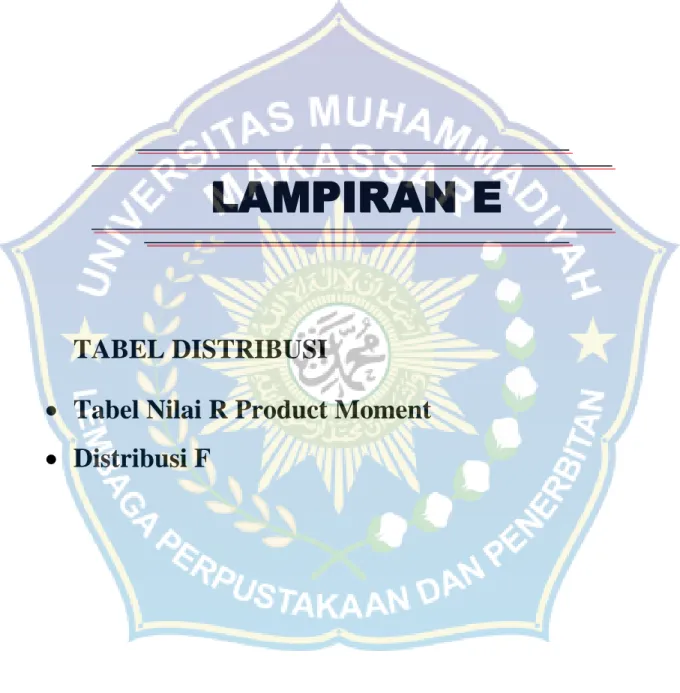 TABEL DISTRIBUSI 