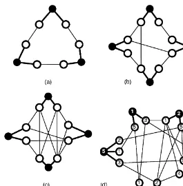 Fig. 3. Illustration of Example 2. Black-lled nodes are interior nodes, thick edges correspond with stars.