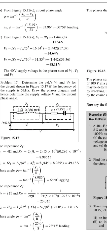 Figure 15.17 For impedance Z 1 :