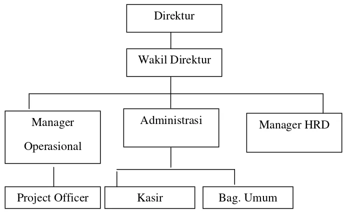 Gambar 4.1 Struktur Organisasi PT. Procomm Organizer Indonesia Medan 