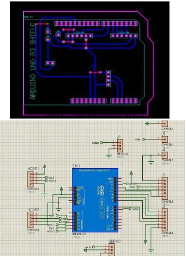 Gambar  3.2 Rangkaian Arduino Shield 