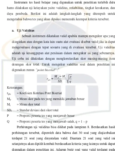tabel 3.2.7 M. Subana dan Sudrajat, Dasar-dasar Penelitian Ilmiah (Bandung: Pustaka Setia, 2001),