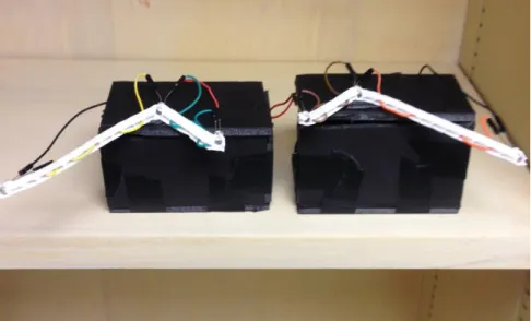 FIGURE 2 – Black Boxes for Arduino Storage and LED Attachment 