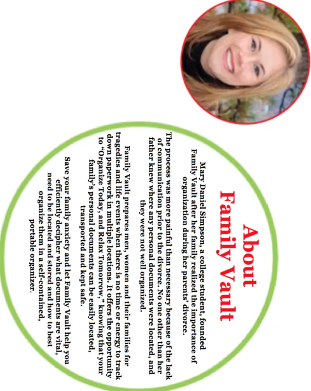 Figure 5: Family Vault Back Packaging Label 
