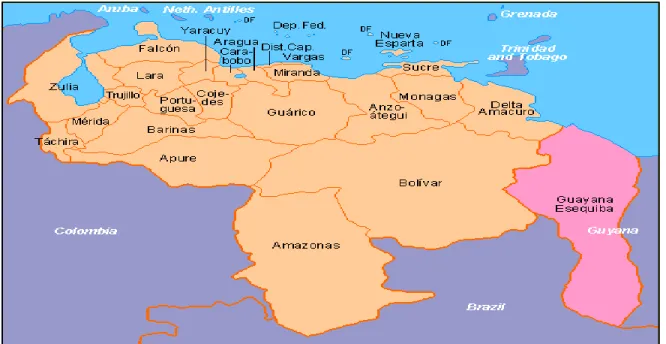 Figure 3.1: Map of Venezuela  