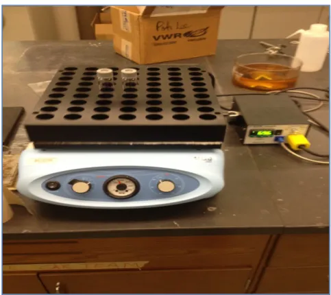 Figure 4.  MaxQ 2000 heating block used in lab for polymerization process at  70 o C 
