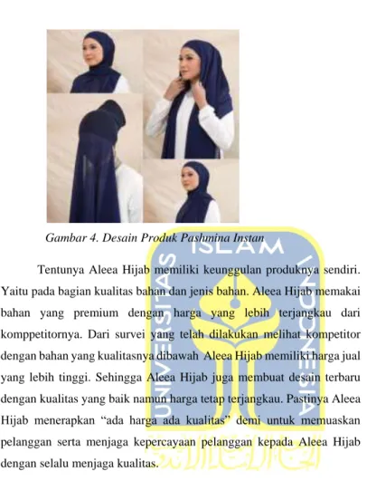 Gambar 4. Desain Produk Pashmina Instan 