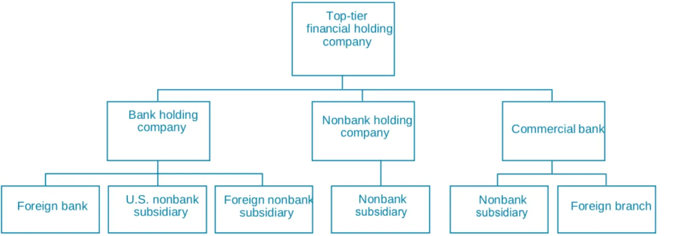 Figure 7: Structure of Large and Complex Financial Institutions in the U.S. 