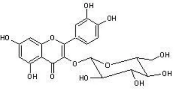 Figure 6. Quercetin-3-O-β-Glucoside Structure 