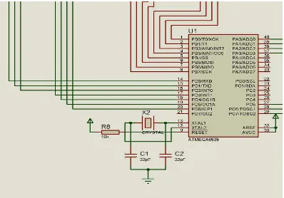 Gambar 4.3 Rangkaian Pengujian Mikrokontroler 