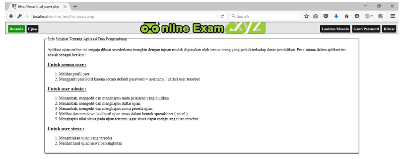 Gambar 4.4.8 Halaman Ganti Password 