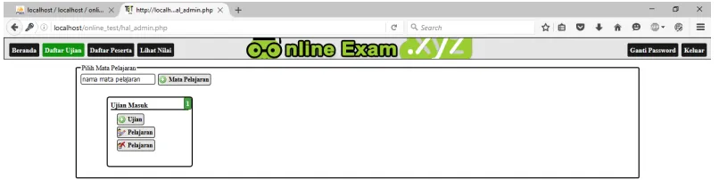 Gambar 4.4.2 Halaman Beranda Admin 
