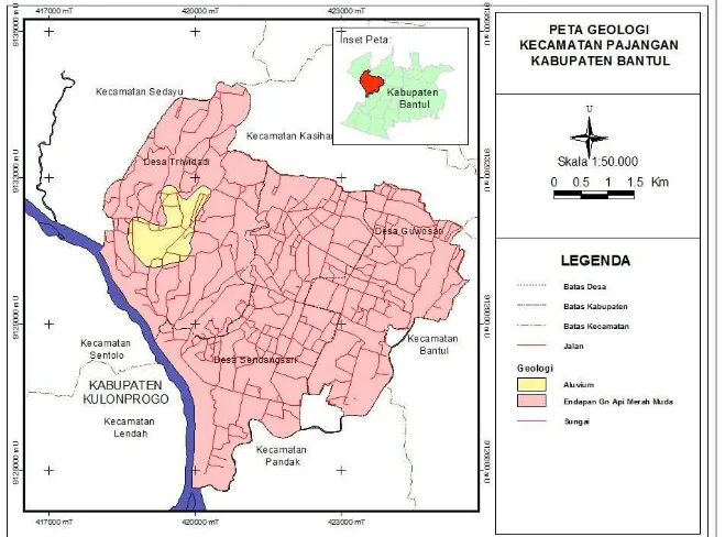 Gambar 3: Peta Jenis Tanah Kecamatan Pajangan 