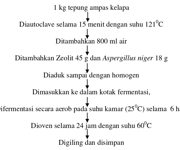 Gambar 9. Skema fermentasi dengan Aspergillus niger 
