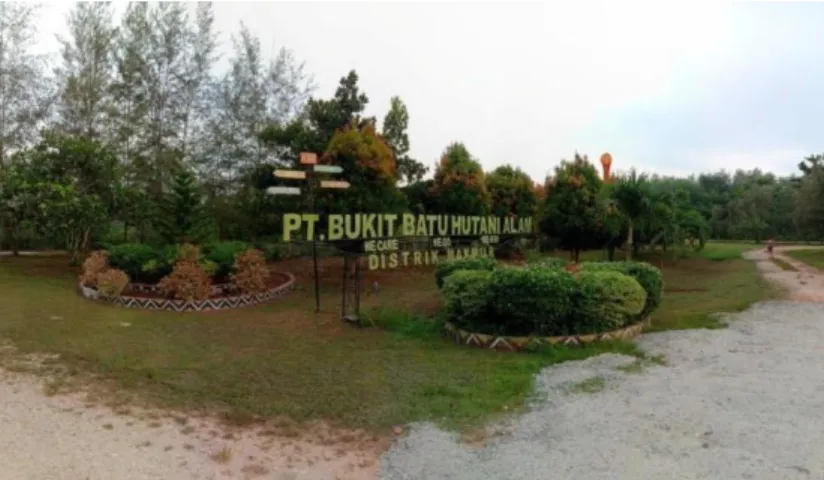 Gambar 1.1 : PT. Bukit Batu Hutani Alam ( BBHA)  ( Sumber : Dokumentasi di PT. Bukit Batu Hutani Alam 2021) 