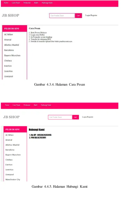 Gambar 4.4.5. Halaman Hubungi Kami 