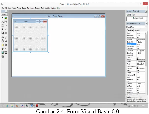 Gambar 2.4. Form Visual Basic 6.0