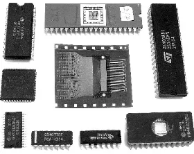 Gambar Beberapa bentuk dari IC: Integrated Circuit