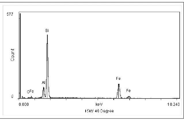 Figure 13.  Elemental Mapping of AlFe Film on silicon wafer 