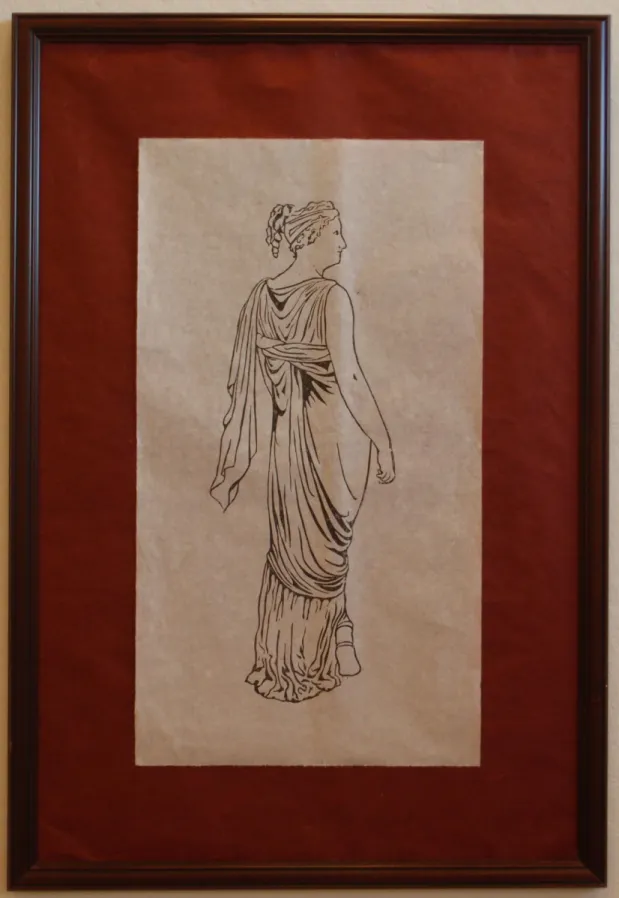 Fig. 1)  Erato, Woodblock print on rice paper, 24 x 36 in, 2012 