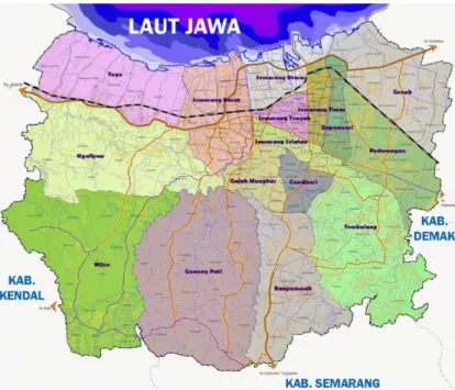 Gambar 1. 8 Peta Wilayah Kota Semarang 1.11.3  Teknik pengambilan sampel 