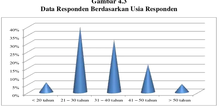 Gambar 4.3 Data Responden Berdasarkan Usia Responden 