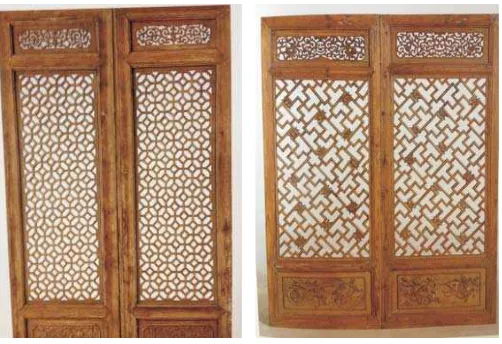 Gambar 8. Detail Pintu dan Jendela Khas Cina (Sumber: Classical Chinese Doors and Windows, 2001)