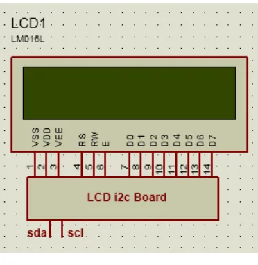 Gambar 3.11 Rangkaian LCD 