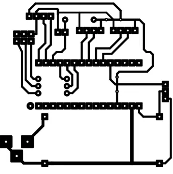 Gambar 3.8 Tata Letak Jalur PCB. 