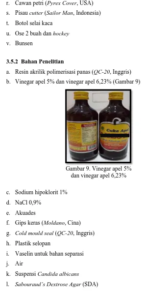 Gambar 9. Vinegar apel 5%   dan vinegar apel 6,23% 